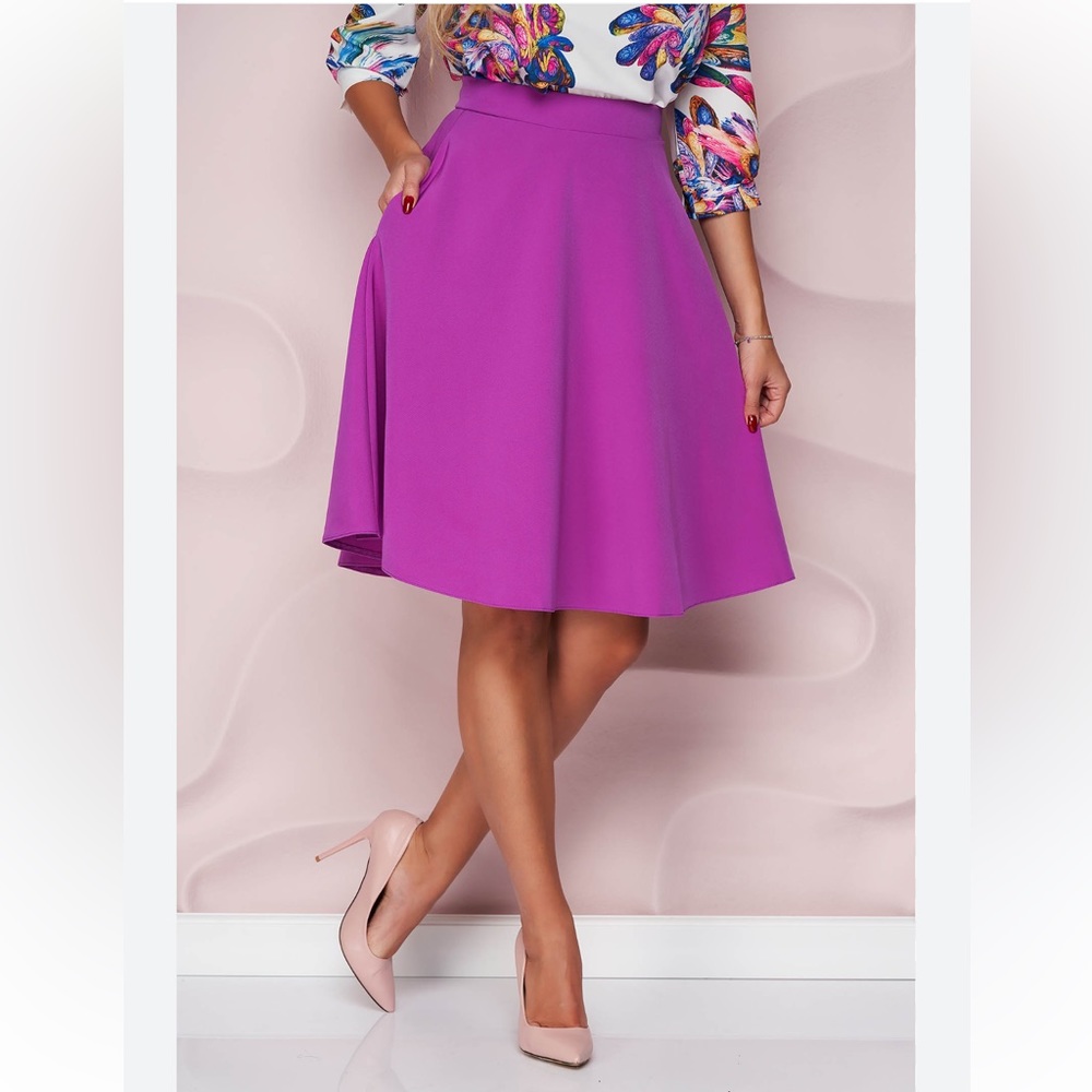 Soprano Fuchsia Skater Skirt Medium